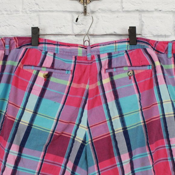 LIZ CLAIBORNE Pink Paid Jackie Fit Shorts Size 24 - Picture 5 of 12